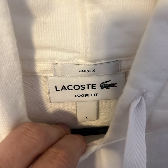 Lacoste all white sweatshirt - Picture 2 of 2